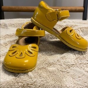Livie & Luca Petal Yellow Patent Leather Shoes